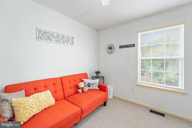 96 High Meadows Dr, Sicklerville, NJ 08081 - living area with carpet flooring and baseboards