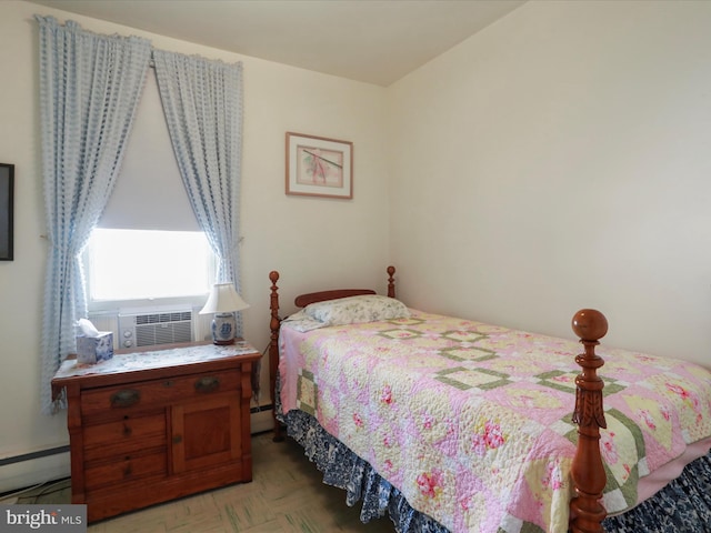 214 Center St, Edinburg, VA 22824 - bedroom with cooling unit and a baseboard radiator