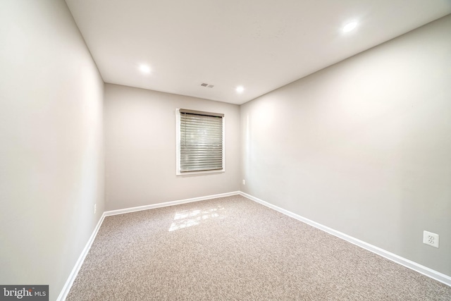 8318 Kingsgate Rd Unit 537, Springfield, VA 22152 - spare room featuring baseboards, carpet floors, and recessed lighting