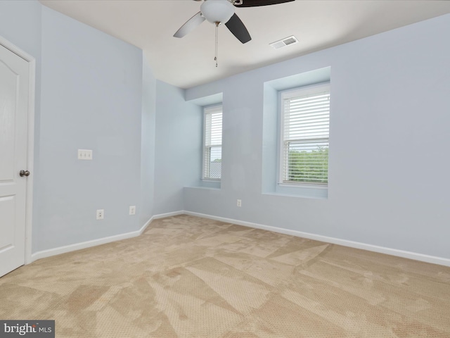 9411 Zebedee St, Manassas, VA 20110 - carpeted spare room with a ceiling fan and baseboards