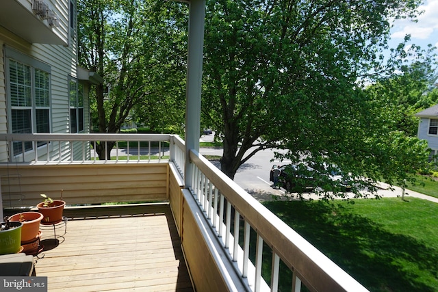 view of balcony