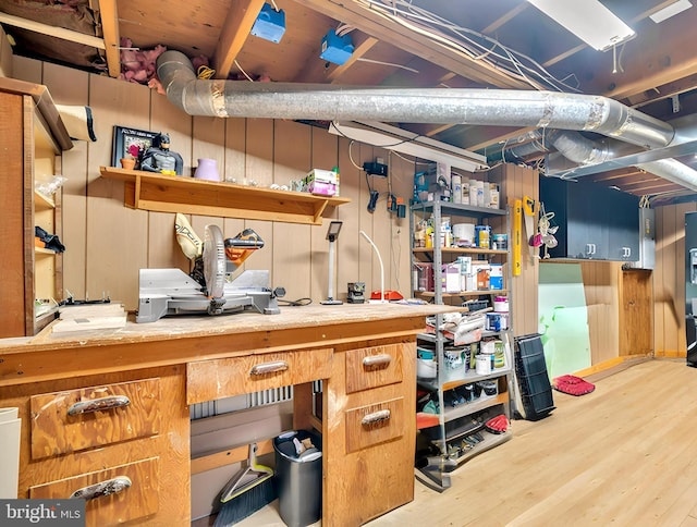 view of storage area
