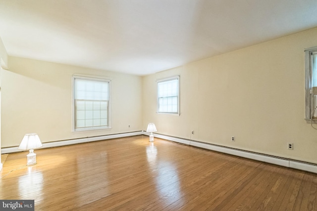 800 Little Shiloh Rd, West Chester, PA 19382 - empty room featuring wood finished floors and a baseboard radiator