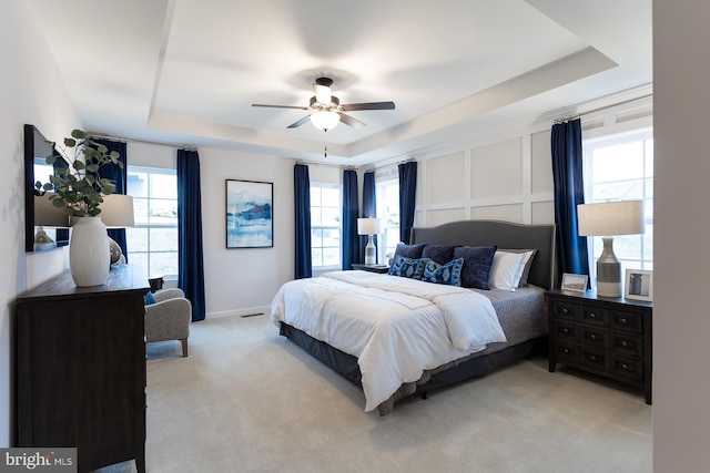 HOMESITE96 Pheasant Ridge Rd, Hanover, PA 17331 - bedroom with a raised ceiling, light carpet, a ceiling fan, and baseboards