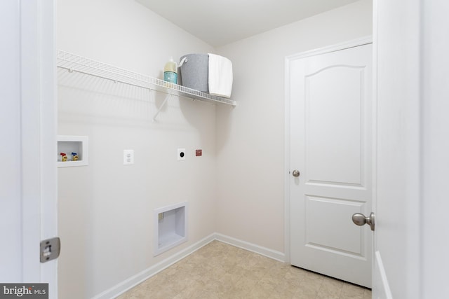 HOMESITE96 Pheasant Ridge Rd, Hanover, PA 17331 - clothes washing area with hookup for an electric dryer, hookup for a washing machine, and baseboards