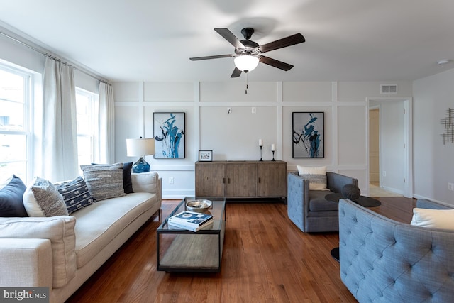 HOMESITE96 Pheasant Ridge Rd, Hanover, PA 17331 - living area with a ceiling fan and wood finished floors