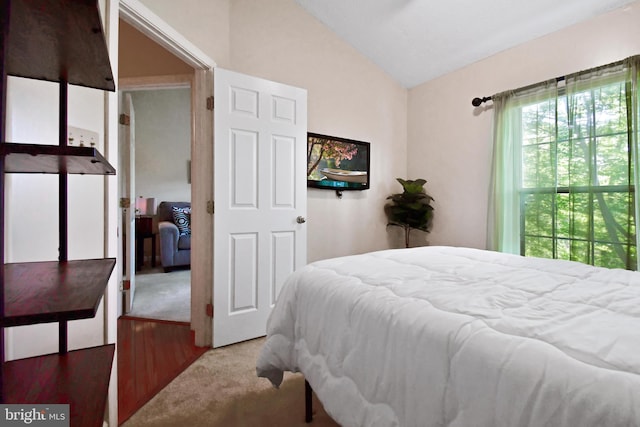 630 Brookedge Ct, Bowie, MD 20721 - carpeted bedroom with lofted ceiling
