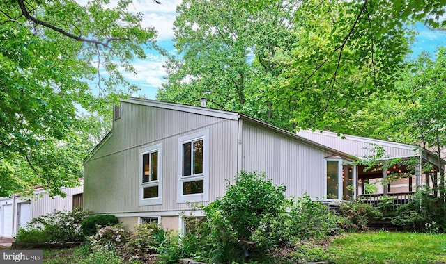 view of side of property