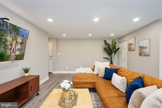 12705 Gordon Blvd Unit 37, Woodbridge, VA 22192 - living area with recessed lighting and light wood-style floors