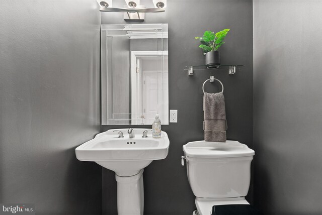 bathroom featuring toilet