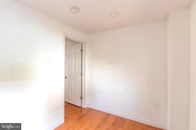 2106 S 12th St, Philadelphia, PA 19148 - unfurnished room featuring light wood-type flooring, baseboards, and a smoke detector