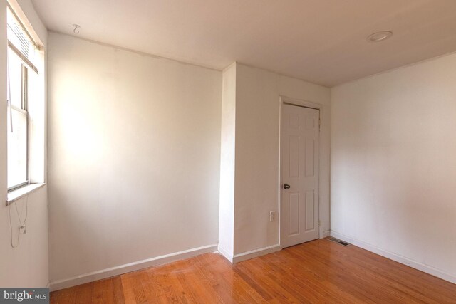 2106 S 12th St, Philadelphia, PA 19148 - spare room featuring light wood finished floors and baseboards