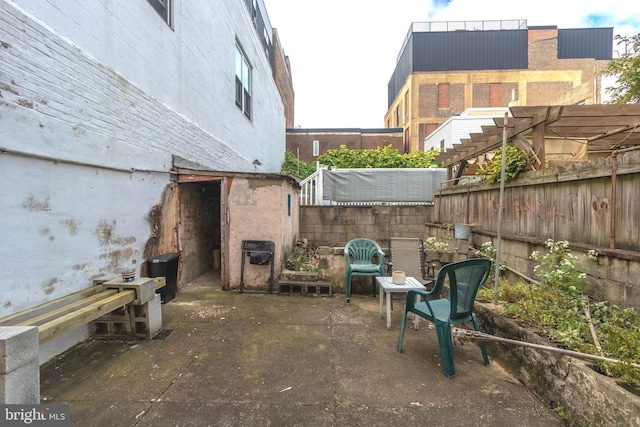 2106 S 12th St, Philadelphia, PA 19148 - view of patio / terrace featuring fence