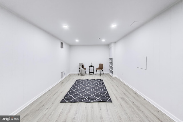 11408 Woodson Ave, Kensington, MD 20895 - unfurnished room featuring light wood-style flooring, baseboards, and recessed lighting