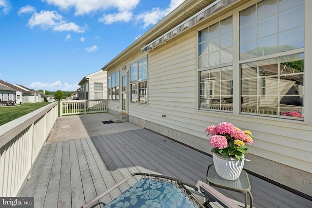 view of wooden terrace