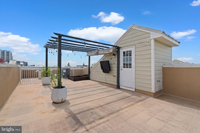 1338 Lowman St, Baltimore, MD 21230 - view of patio / terrace featuring a pergola