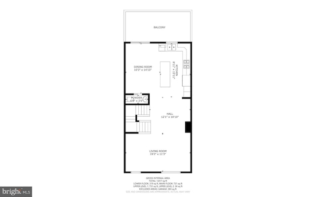 1338 Lowman St, Baltimore, MD 21230 - room layout