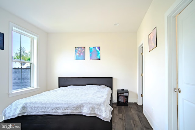 23883 Ebony Eyes Ct, Aldie, VA 20105 - bedroom with dark wood finished floors and baseboards
