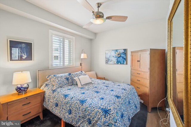 105 56th Unit 210P1, Ocean City, MD 21842 - bedroom with a ceiling fan