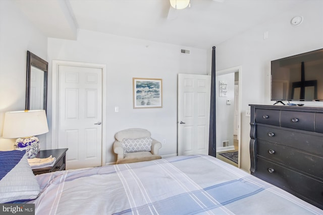 105 56th Unit 210P1, Ocean City, MD 21842 - bedroom featuring ceiling fan