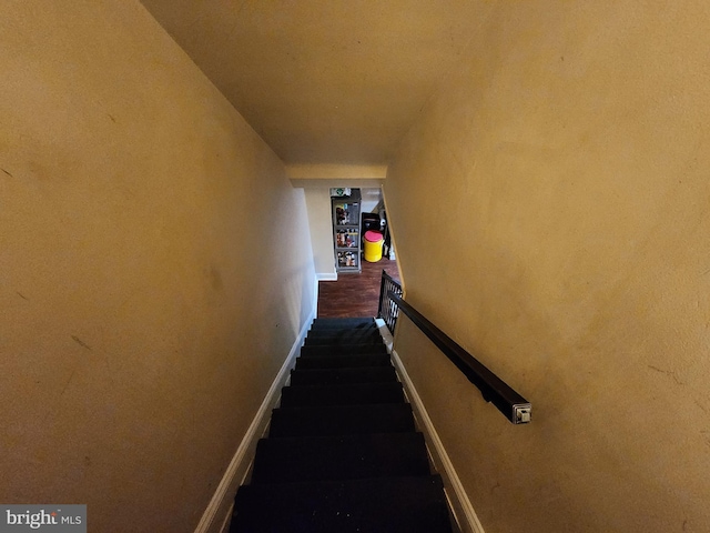 703 Beaverbrook Rd, Baltimore, MD 21212 - stairs featuring baseboards