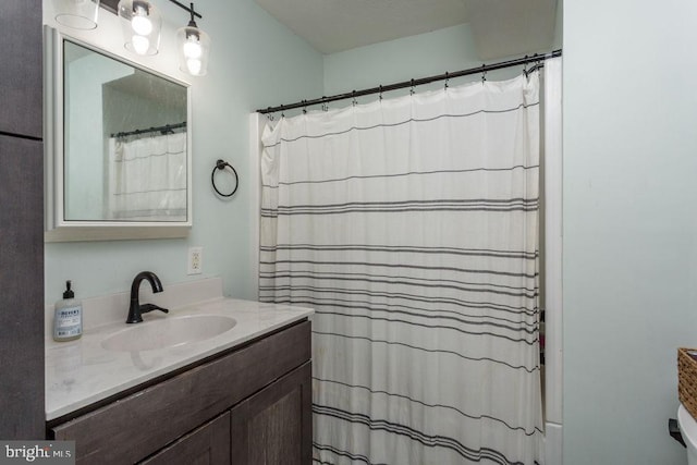 644 Early Dr, Broadway, VA 22815 - bathroom with vanity and a shower with curtain