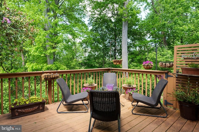 view of deck