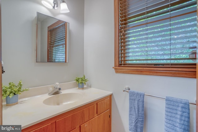 bathroom featuring vanity