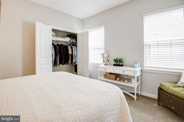 1143 Kayla Ln, Townsend, DE 19734 - carpeted bedroom with multiple windows, a closet, and baseboards