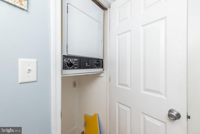 10900 Coastal Hwy Unit 805, Ocean City, MD 21842 - washroom with estacked washer and dryer