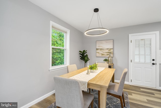 3531 Milford Mill Rd, Baltimore, MD 21244 - dining room with wood finished floors and baseboards