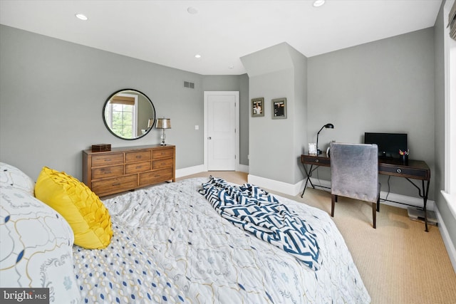 101 Greenspring Rd, Wilmington, DE 19807 - carpeted bedroom featuring recessed lighting and a desk
