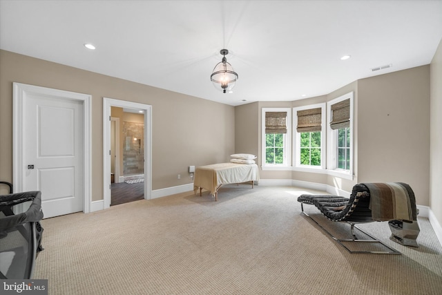 101 Greenspring Rd, Wilmington, DE 19807 - bedroom with carpet, recessed lighting, and ensuite bathroom