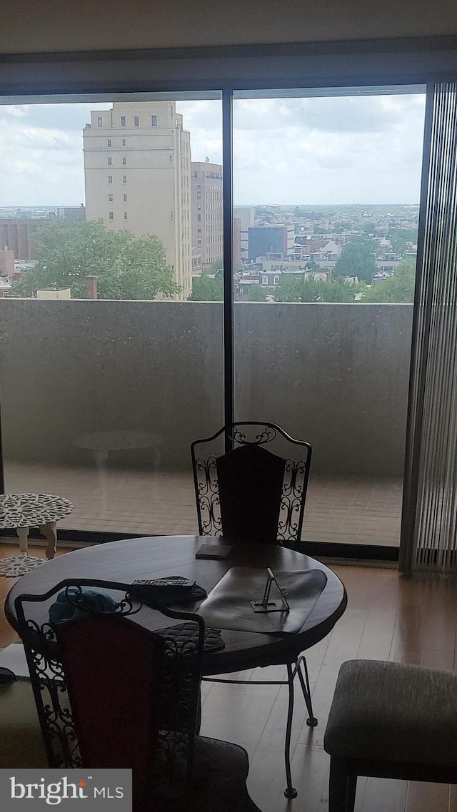 224-30 W Rittenhouse Unit 1108, Philadelphia, PA 19103 - dining area with a city view