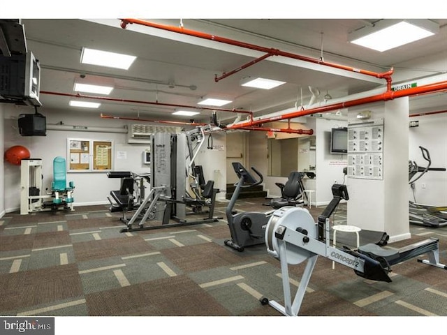 224-30 W Rittenhouse Unit 1108, Philadelphia, PA 19103 - workout area with carpet flooring and baseboards