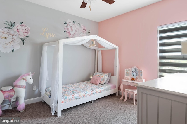 22378 Mahogany Rd, Milton, DE 19968 - bedroom with light colored carpet, ceiling fan, and baseboards