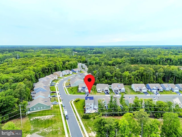 22378 Mahogany Rd, Milton, DE 19968 - aerial view of residential area featuring a forest
