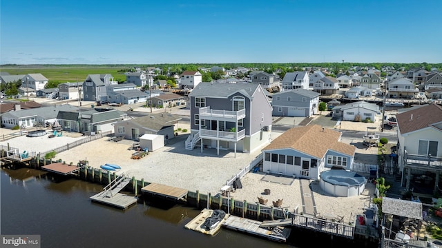 43 W Susquehanna Dr, Little Egg Harbor Twp, NJ 08087 - aerial perspective of suburban area with a nearby body of water
