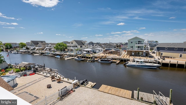 43 W Susquehanna Dr, Little Egg Harbor Twp, NJ 08087 - dock featuring a water view and a residential view