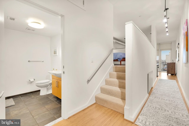 1390 V St NW Unit 309, Washington, DC 20009 - stairs with baseboards