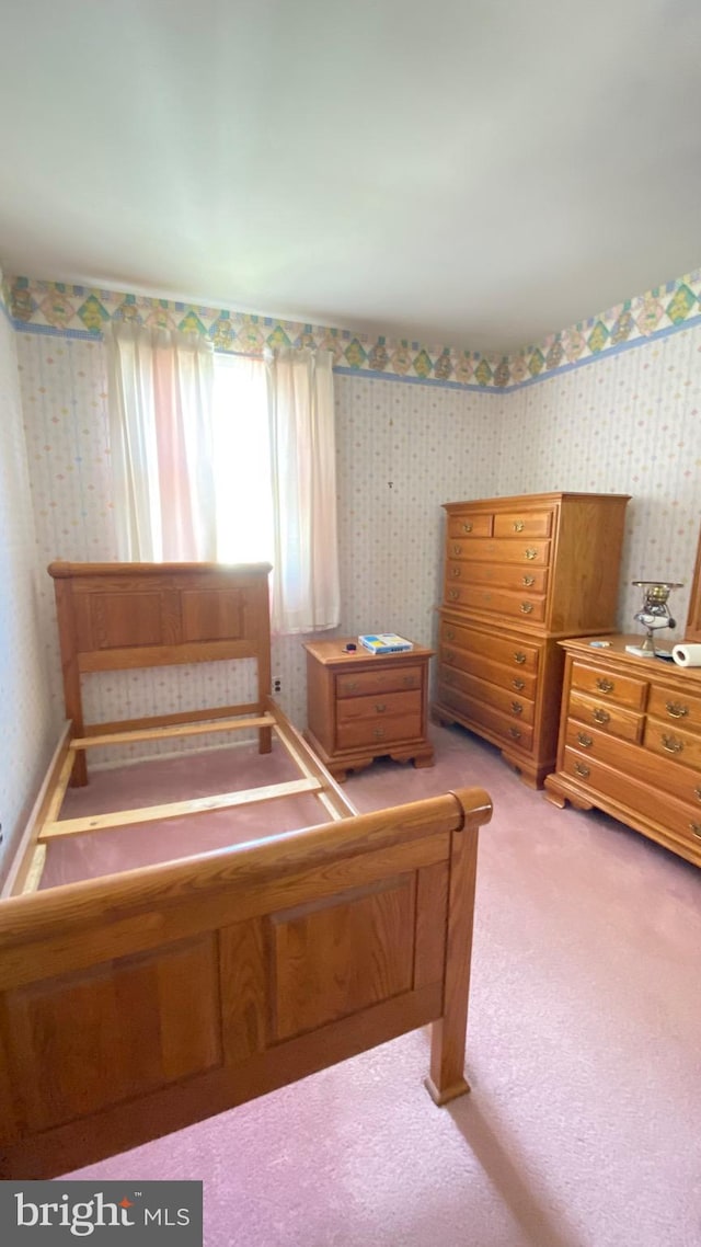 341 Chimney Oak Dr, Joppa, MD 21085 - bedroom featuring wallpapered walls and light colored carpet