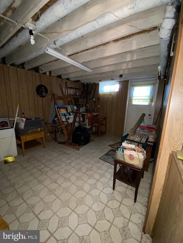 341 Chimney Oak Dr, Joppa, MD 21085 - below grade area featuring wood walls