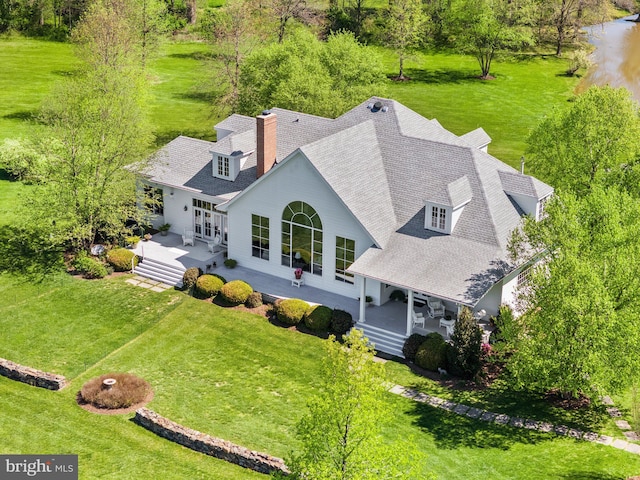 view from above of property