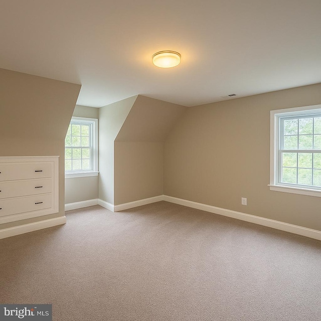 5311 Herring Run Dr, Baltimore, MD 21214 - bonus room featuring light colored carpet, lofted ceiling, and baseboards