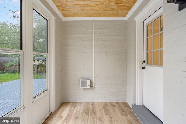 5311 Herring Run Dr, Baltimore, MD 21214 - unfurnished sunroom with a wall mounted air conditioner