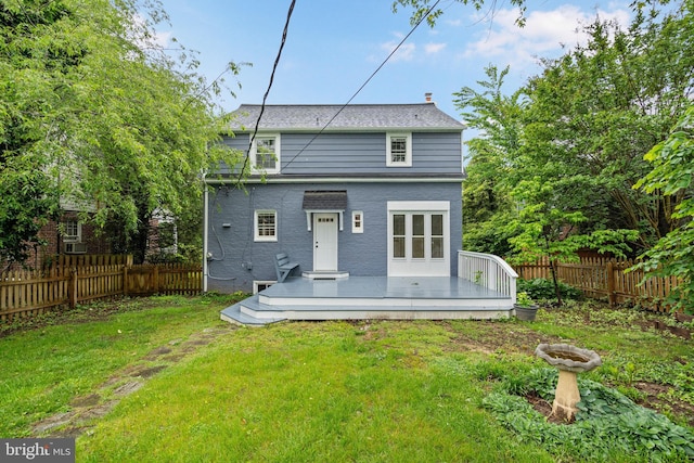 5311 Herring Run Dr, Baltimore, MD 21214 - rear view of property with a deck