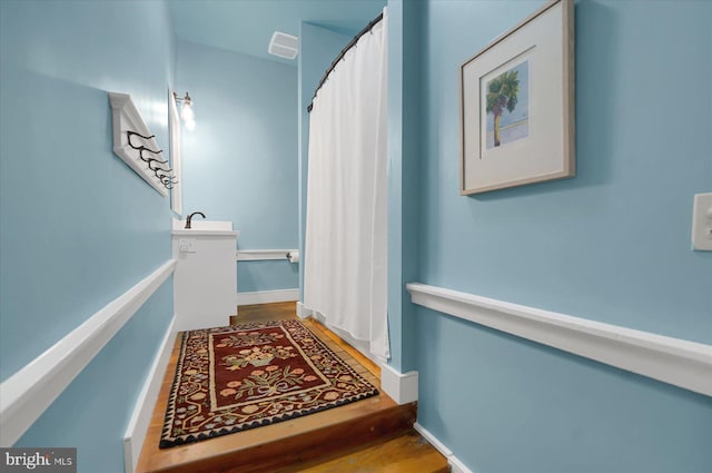 612 Old Rte 322, Spring Mills, PA 16875 - corridor featuring wood finished floors and baseboards