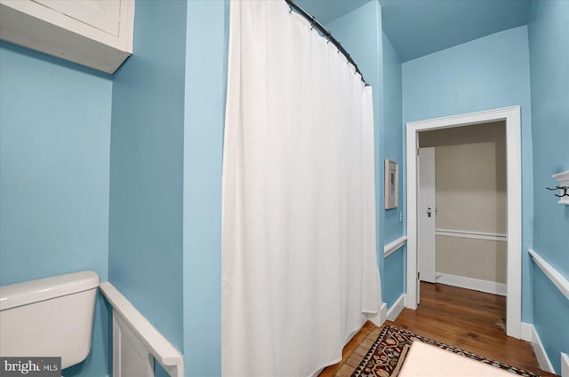 612 Old Rte 322, Spring Mills, PA 16875 - full bathroom with wood finished floors and toilet