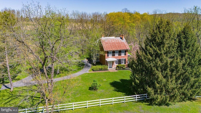 612 Old Rte 322, Spring Mills, PA 16875 - aerial view of property and surrounding area featuring a heavily wooded area
