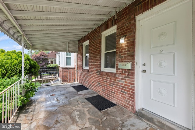 view of patio / terrace featuring a porch